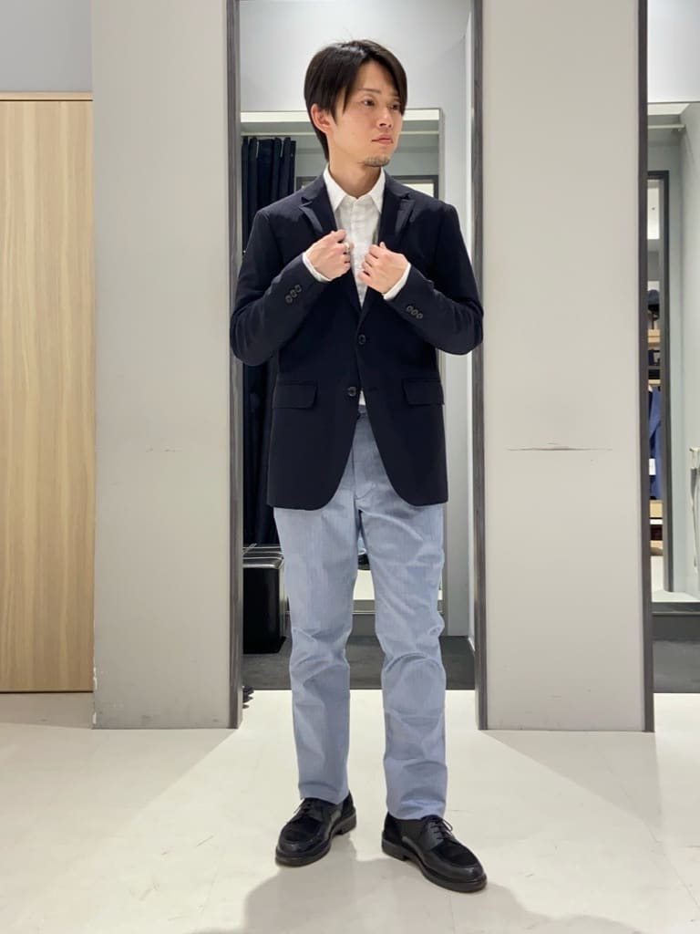わいずみさんの「TAKEO KIKUCHI｜【360&deg;ストレッチ／セットアップ対応】None Of Stress ジャケット」を使ったコーディネート
