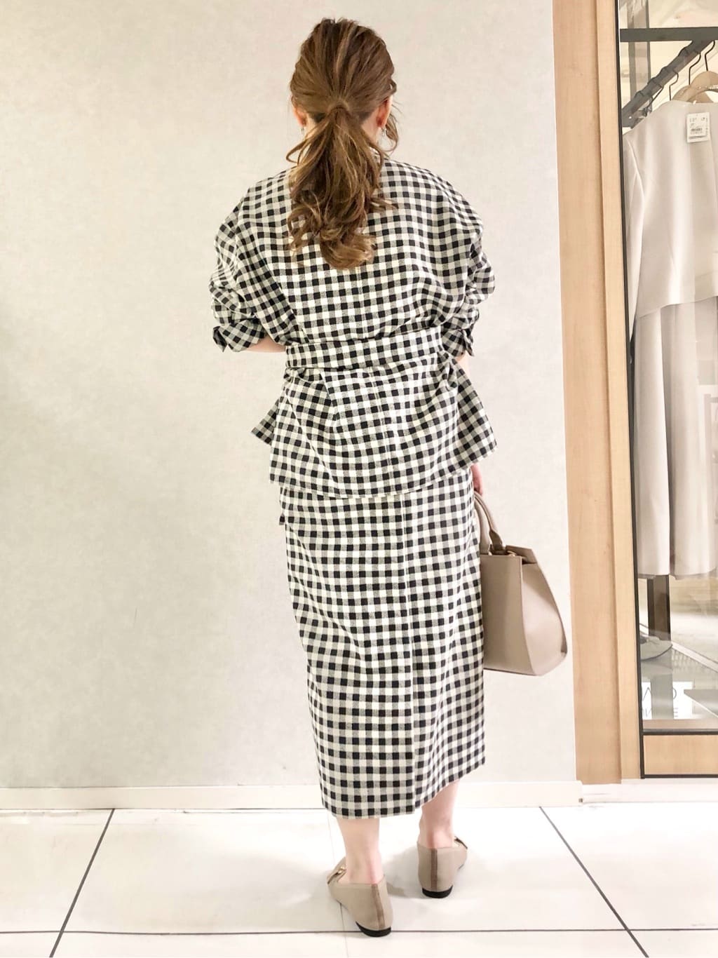 sayuさんの「UNTITLED｜◆【セットアップ可能】ギンガムチェック ブラウス」を使ったコーディネート