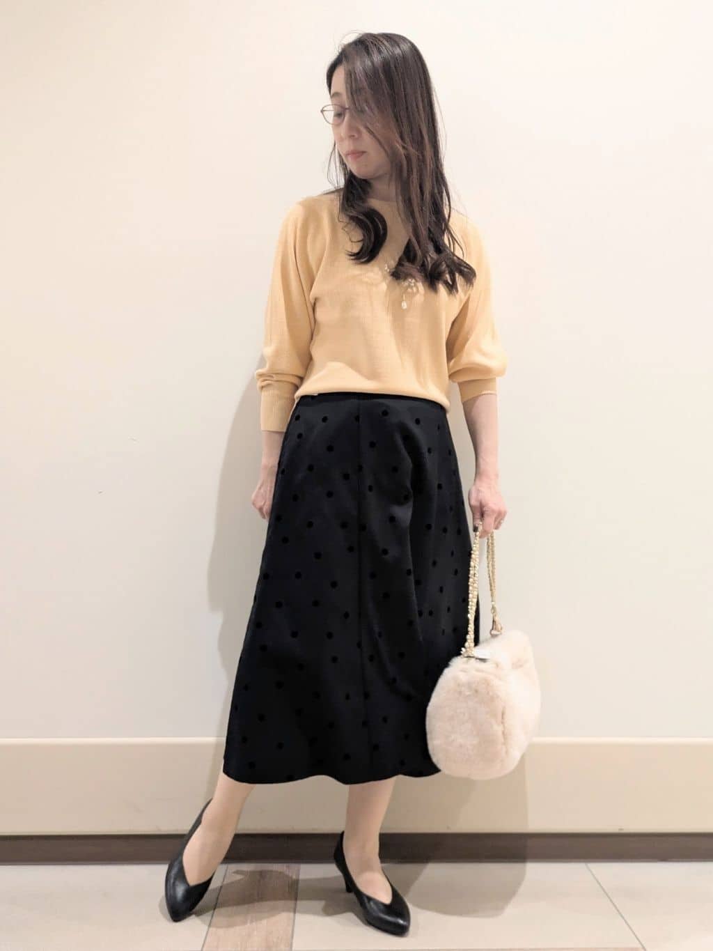 imamiさんの「Reflect｜◆【夏SALE／手洗い可】パフスリーブニット」を使ったコーディネート