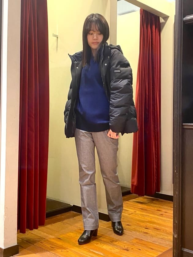 かわぴーさんの「TAKEO KIKUCHI｜【Made in JAPAN】播州織 ヘリンボン ストレート パンツ」を使ったコーディネート