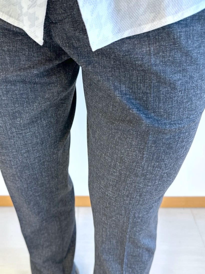 イッシーさんの「TAKEO KIKUCHI｜【ONOFF対応】TRダブルニット ストレッチパンツ」を使ったコーディネート
