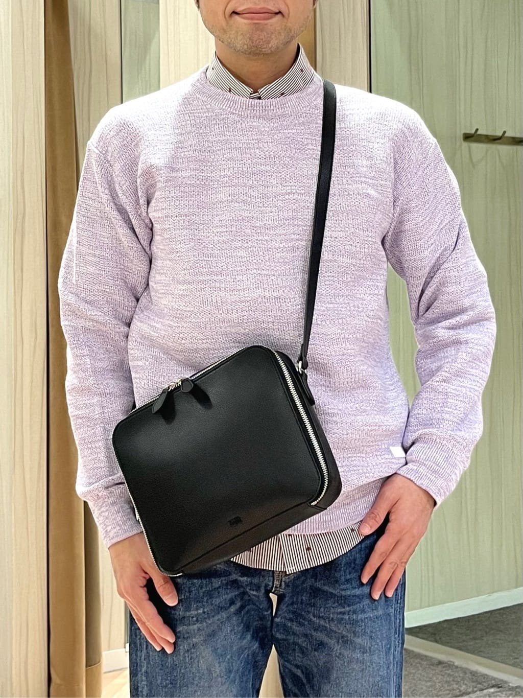 URAさんの「TAKEO KIKUCHI｜ハットモチーフ ジャカード ストライプ シャツ」を使ったコーディネート