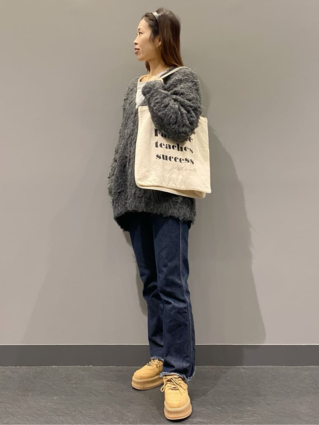 hiraさんの「ESPERANZA｜厚底プラットフォームスニーカー」を使ったコーディネート