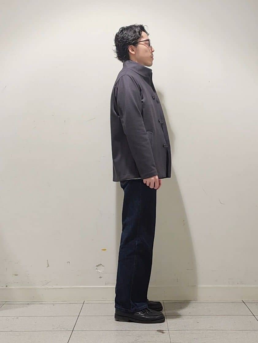 Maedaさんの「TAKEO KIKUCHI｜【DOWN FABRIC】ダウンファブリック スタンドカラーブルゾン」を使ったコーディネート