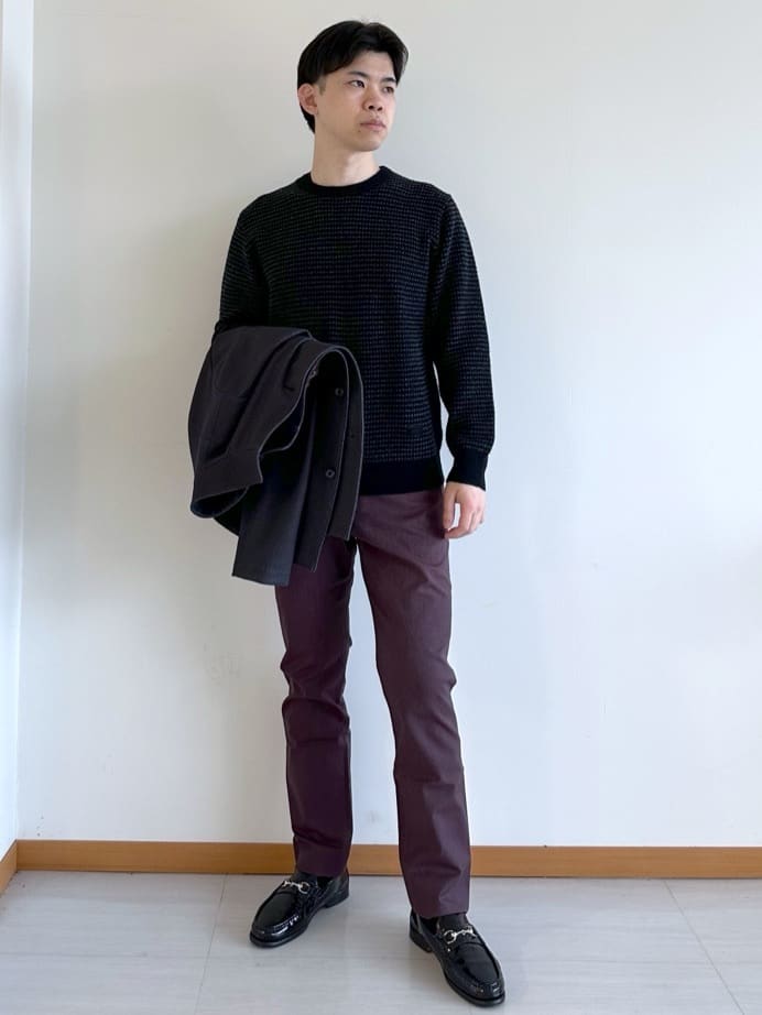 イッシーさんの「TAKEO KIKUCHI｜【DOWN FABRIC】ダウンファブリック スタンドカラーブルゾン」を使ったコーディネート
