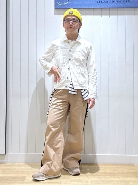 Mae さんの「Dessin｜◆【ユニセックス】ボーダー長袖Tシャツ」を使ったコーディネート
