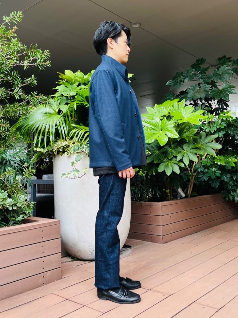 ワッキーさんの「TAKEO KIKUCHI｜【DOWN FABRIC】ダウンファブリック スタンドカラーブルゾン」を使ったコーディネート