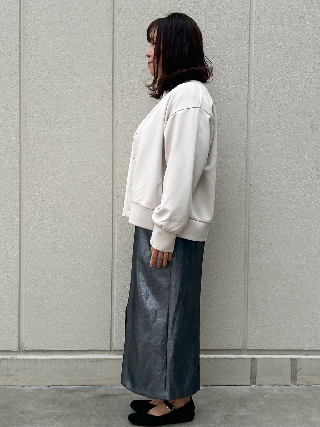 naomiさんの「OPAQUE.CLIP｜◆スナップボタンカーディガン【洗濯機洗い可】」を使ったコーディネート