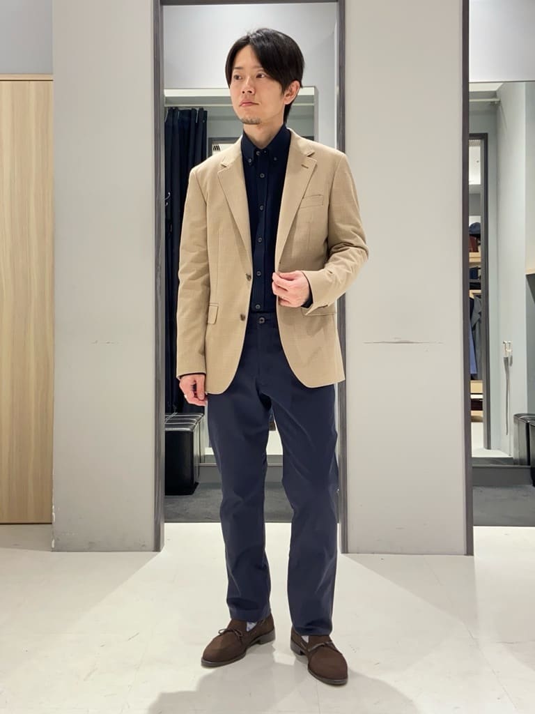わいずみさんの「TAKEO KIKUCHI｜【抗菌防臭/シーズンレス】シアサッカー ジャージシャツ」を使ったコーディネート