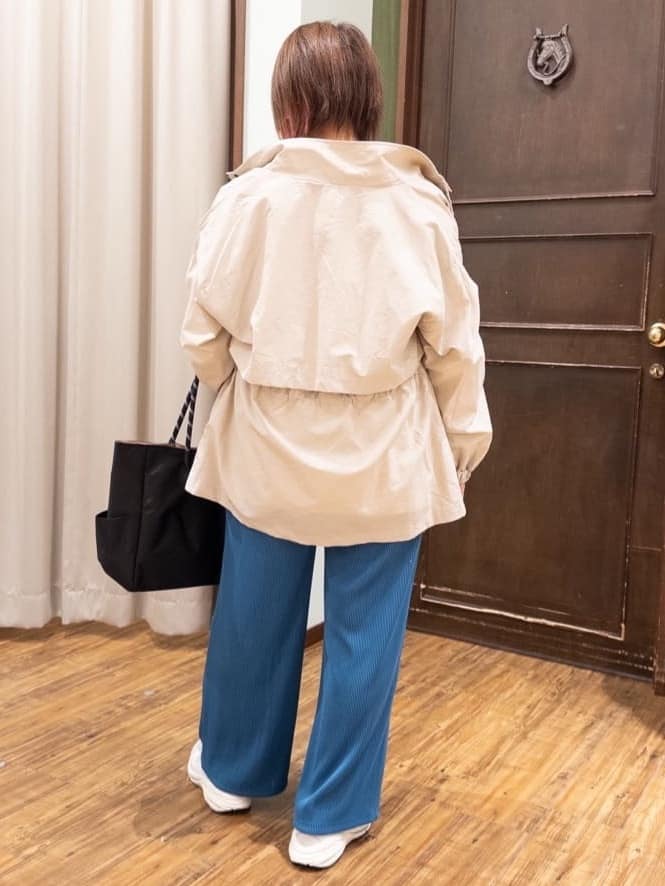 みかりん さんの「SHOO･LA･RUE｜◆【撥水/防花粉】大人のデイリースタイルに スタンドカラーブルゾン」を使ったコーディネート
