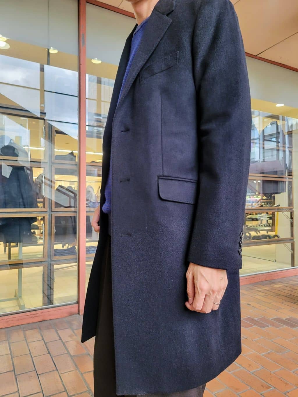 piroyaさんの「TAKEO KIKUCHI｜ウールカシミヤブレンド チェスターコート」を使ったコーディネート