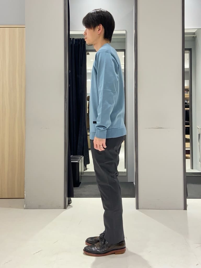 わいずみさんの「TAKEO KIKUCHI｜【全7サイズ&times;8色展開！】トップマルチヘリンボン パンツ」を使ったコーディネート