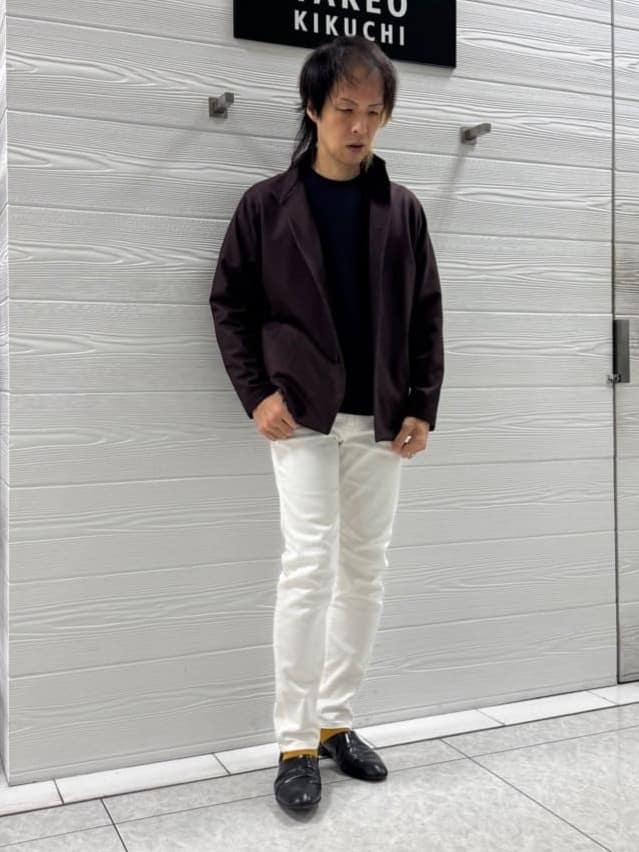 井出恭輔さんの「TAKEO KIKUCHI｜【DOWN FABRIC】ダウンファブリック スタンドカラーブルゾン」を使ったコーディネート