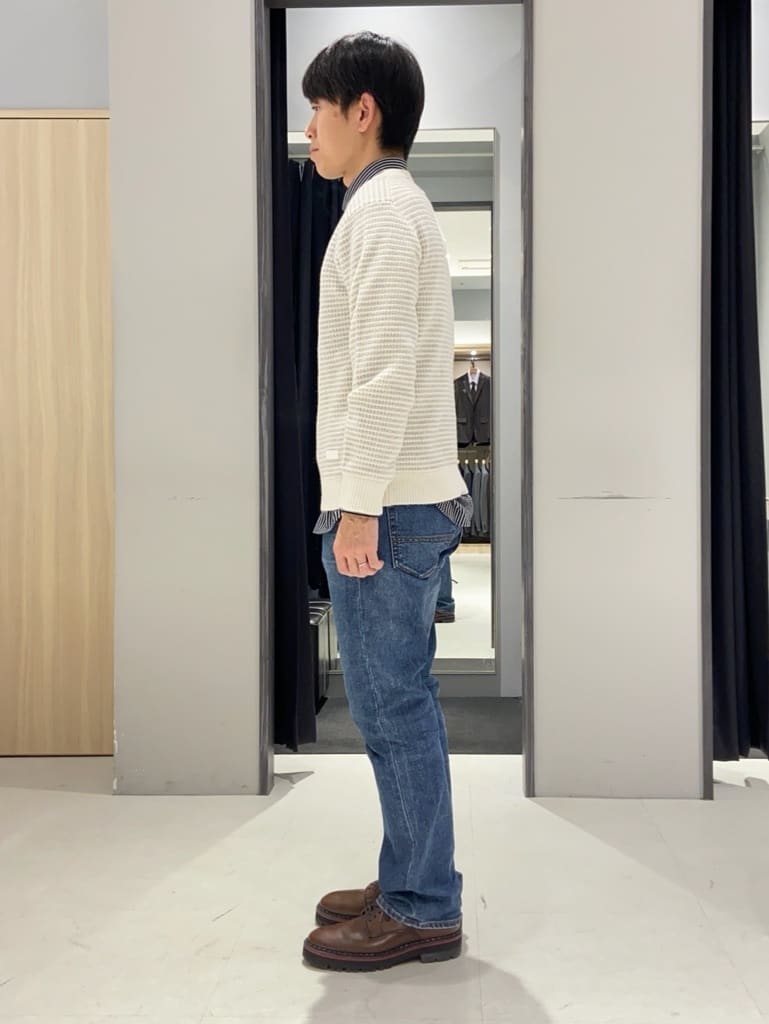 わいずみさんの「TAKEO KIKUCHI｜ウールカシミヤブレンド チェスターコート」を使ったコーディネート