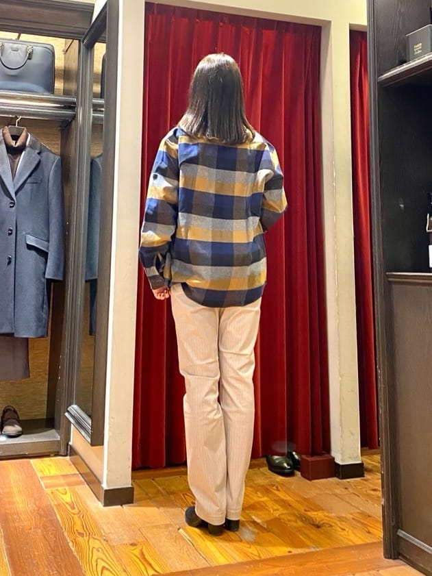かわぴーさんの「TAKEO KIKUCHI｜【Made in JAPAN】播州織 ヘリンボン ストレート パンツ」を使ったコーディネート