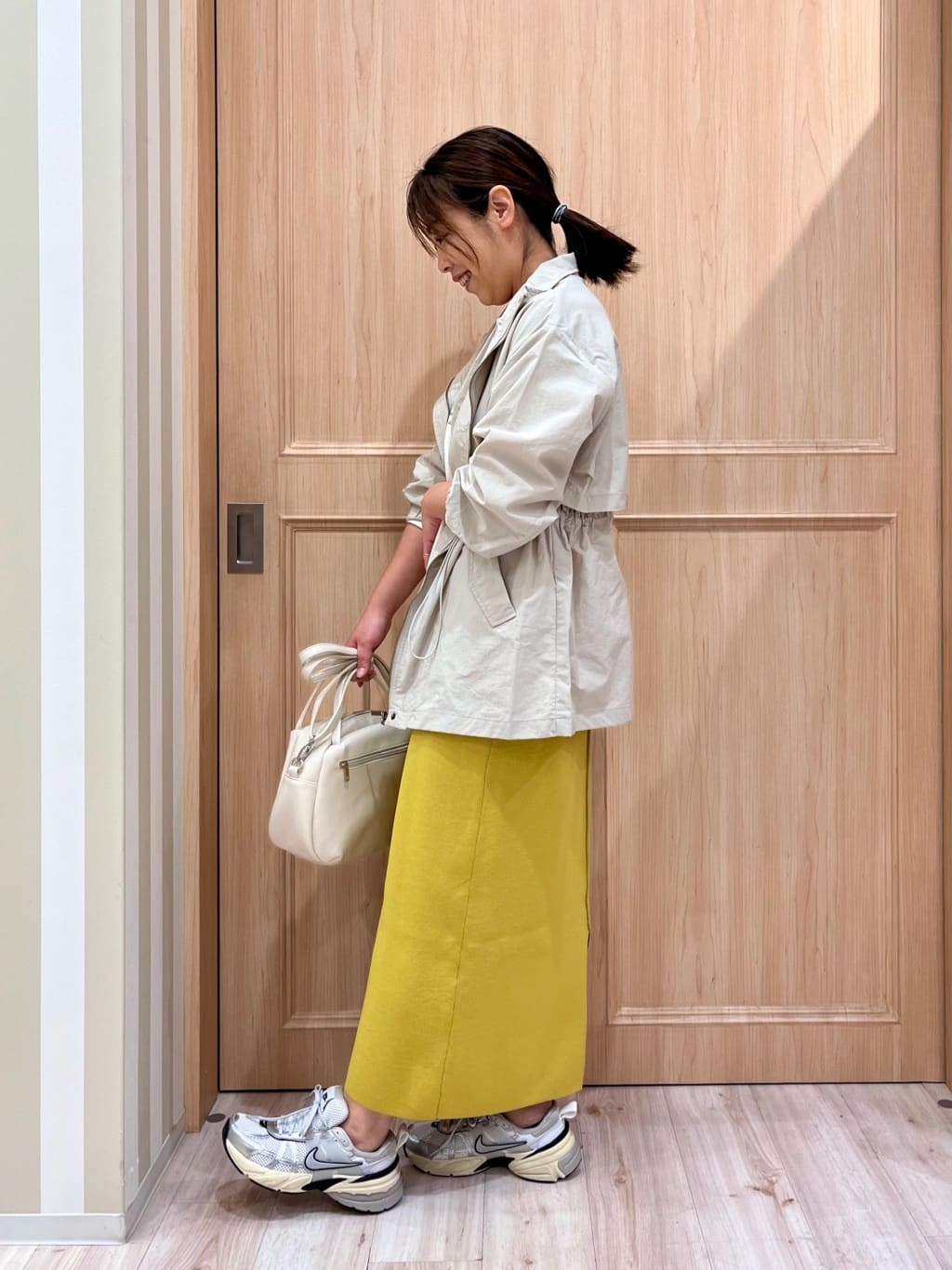 Kyokoさんの「SHOO･LA･RUE｜◆【撥水/防花粉】大人のデイリースタイルに スタンドカラーブルゾン」を使ったコーディネート