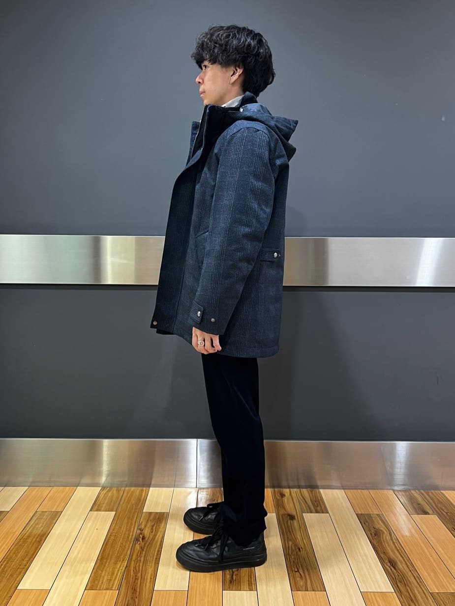 yutoさんの「TAKEO KIKUCHI｜【3WAY】ジャカード グレンチェック ダウンライナー ブルゾン」を使ったコーディネート