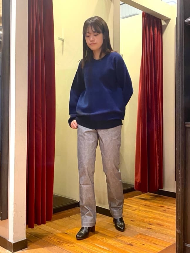 かわぴーさんの「TAKEO KIKUCHI｜【Made in JAPAN】播州織 ヘリンボン ストレート パンツ」を使ったコーディネート