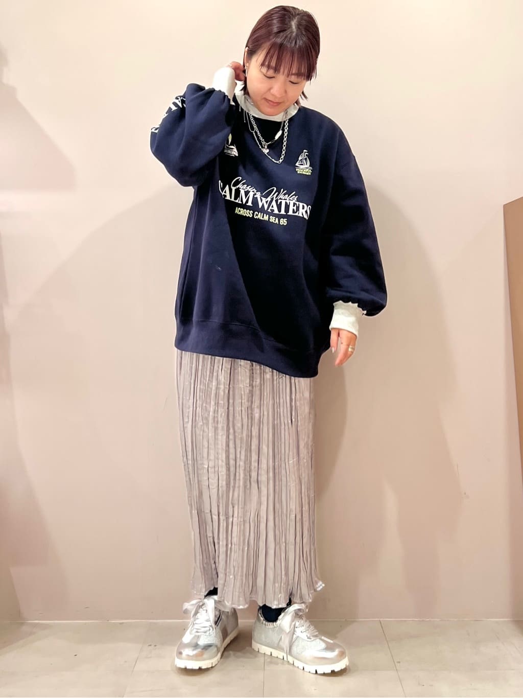 TAKAさんの「ESPERANZA｜サテンリボン2WAYスニーカー」を使ったコーディネート