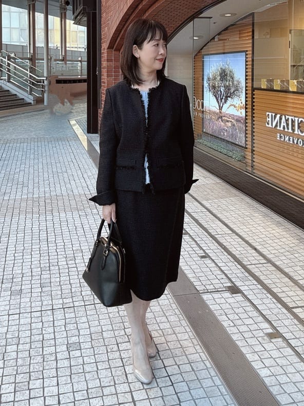 makiさんの「UNTITLED｜【セレモニー】パール調フリークリップネックレス」を使ったコーディネート