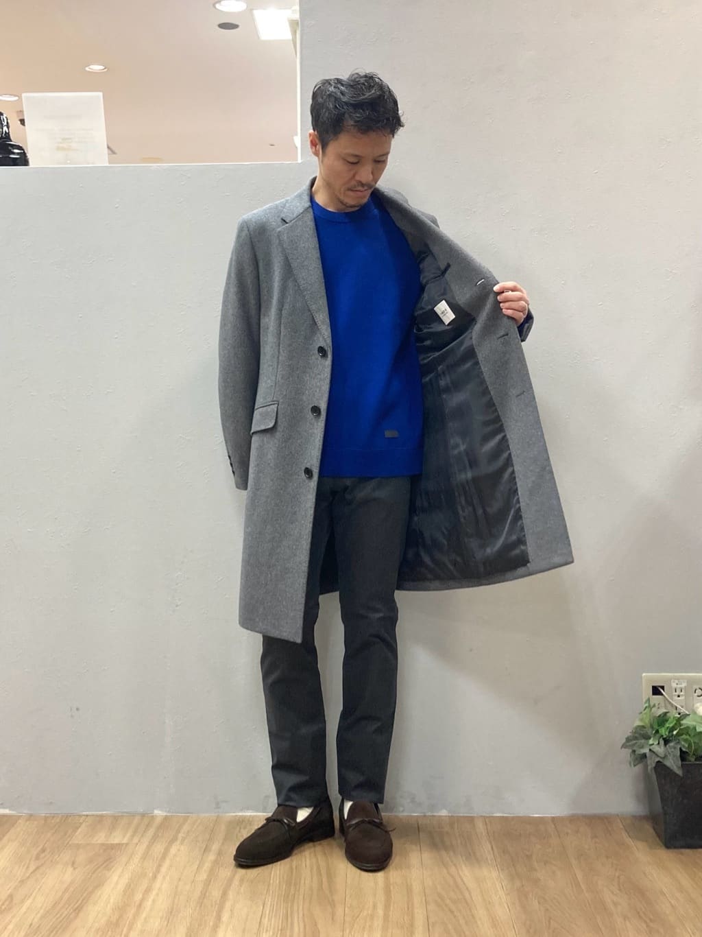 シュンさんの「TAKEO KIKUCHI｜ウールカシミヤブレンド チェスターコート」を使ったコーディネート
