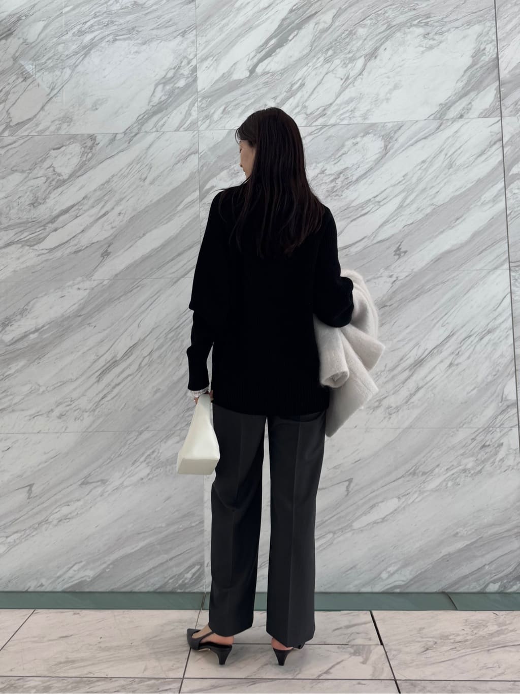 uchi__yamaさんの「CODE A｜shaggy jacket coat」を使ったコーディネート