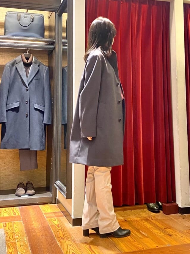 かわぴーさんの「TAKEO KIKUCHI｜【ウールカシミヤブレンド】ビーバー調 スタンドカラー コート」を使ったコーディネート