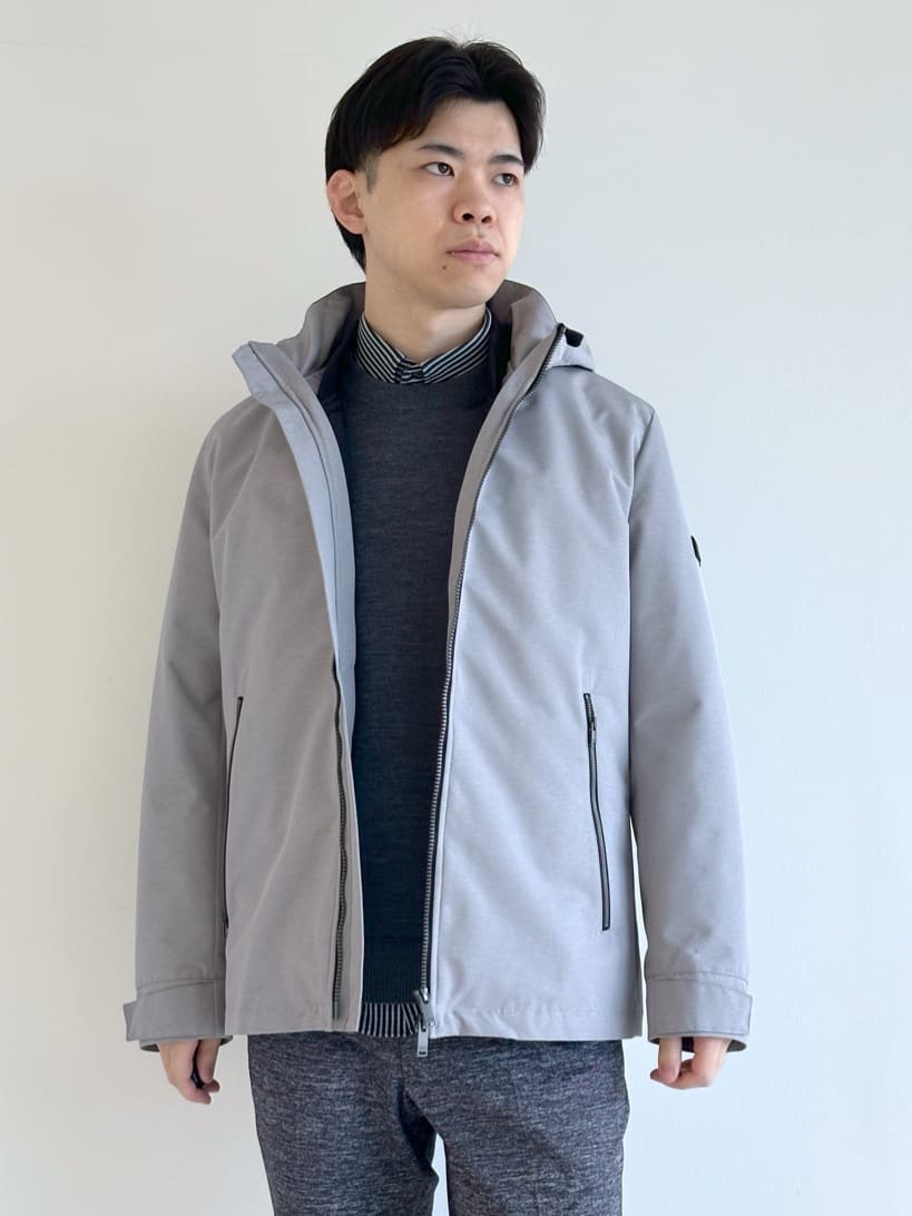 イッシーさんの「TAKEO KIKUCHI｜【ONOFF対応】TRダブルニット ストレッチパンツ」を使ったコーディネート