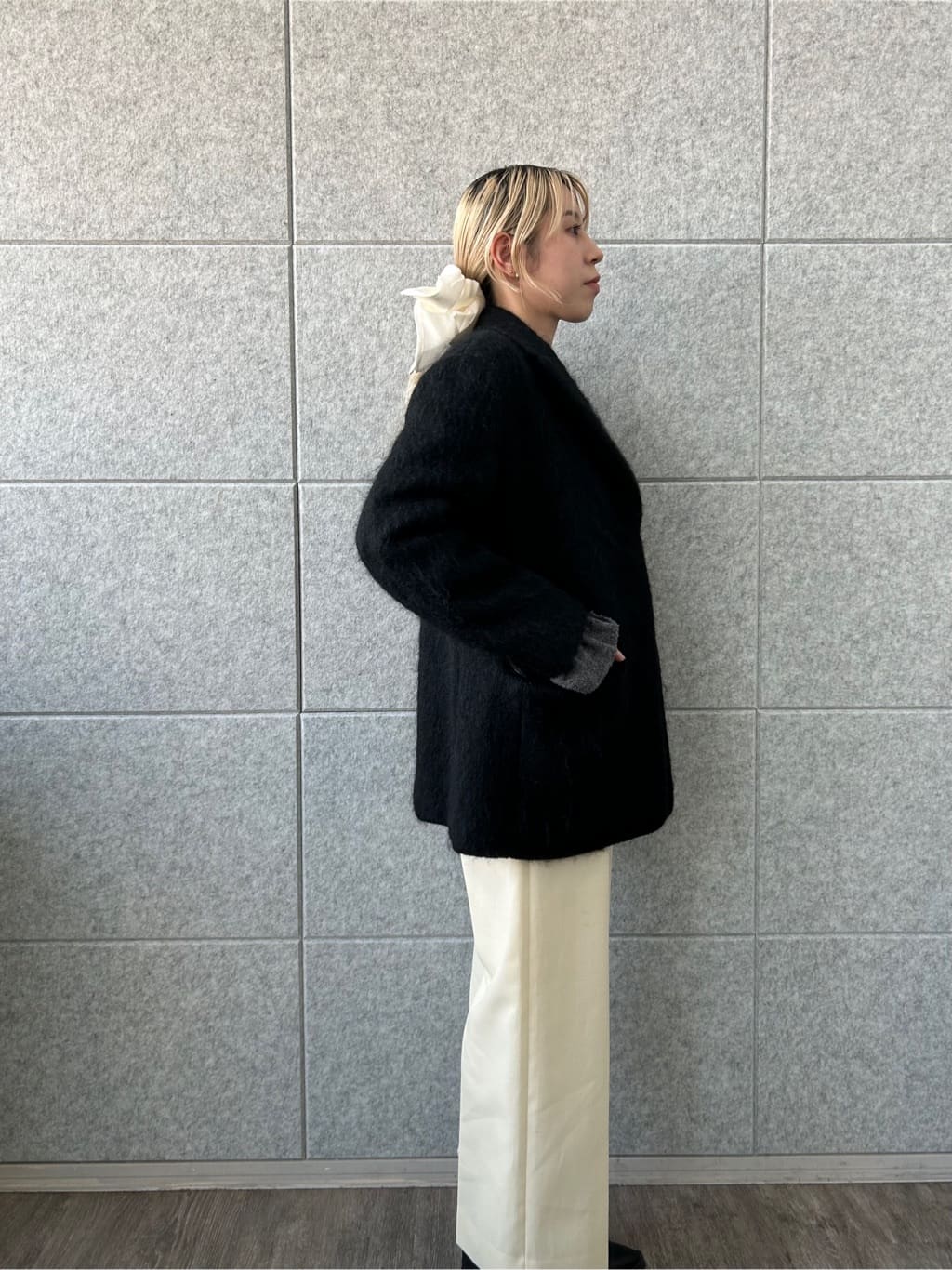 honoka Aさんの「CODE A｜shaggy jacket coat」を使ったコーディネート
