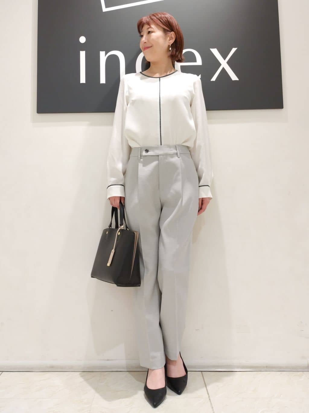 n.さんの「index｜◆ドライタッチストレッチノーカラージレ／セットアップ対応【洗濯機洗い可／イージーアイロン】」を使ったコーディネート