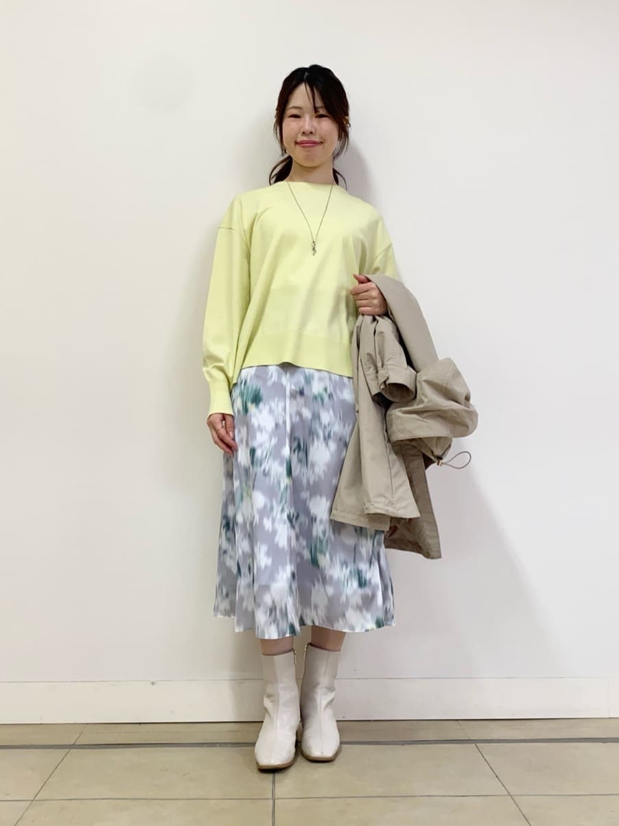 asamiさんの「UNTITLED｜◆【洗える/オンオフ使える】袖リブスリットストレッチニット」を使ったコーディネート