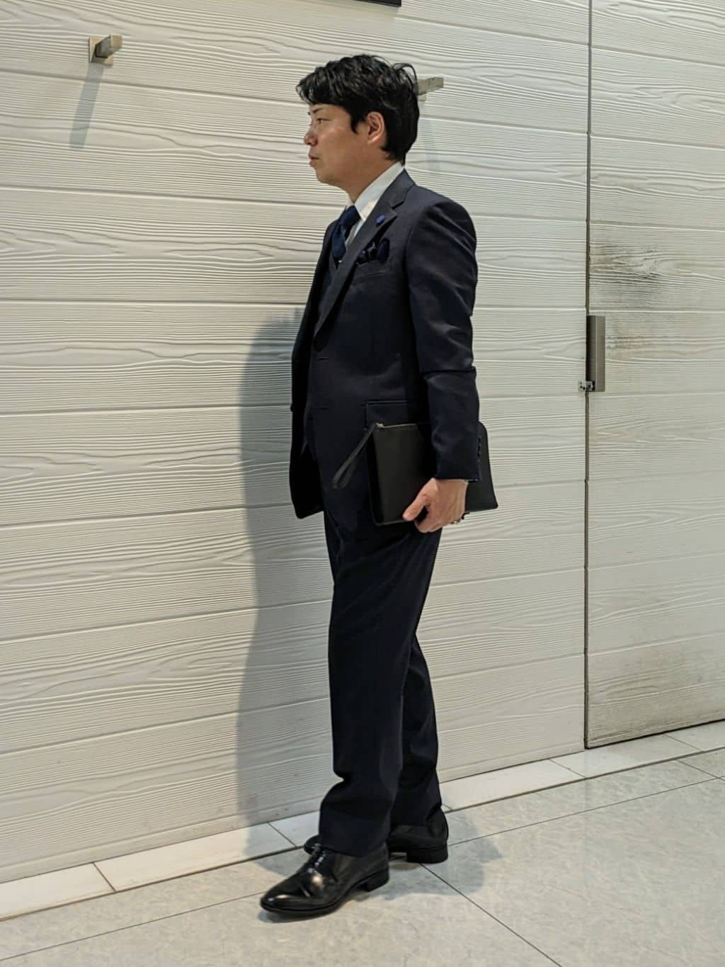 かずさんの「TAKEO KIKUCHI｜【Made in JAPAN】矢絣（やがすり）シルクネクタイ」を使ったコーディネート