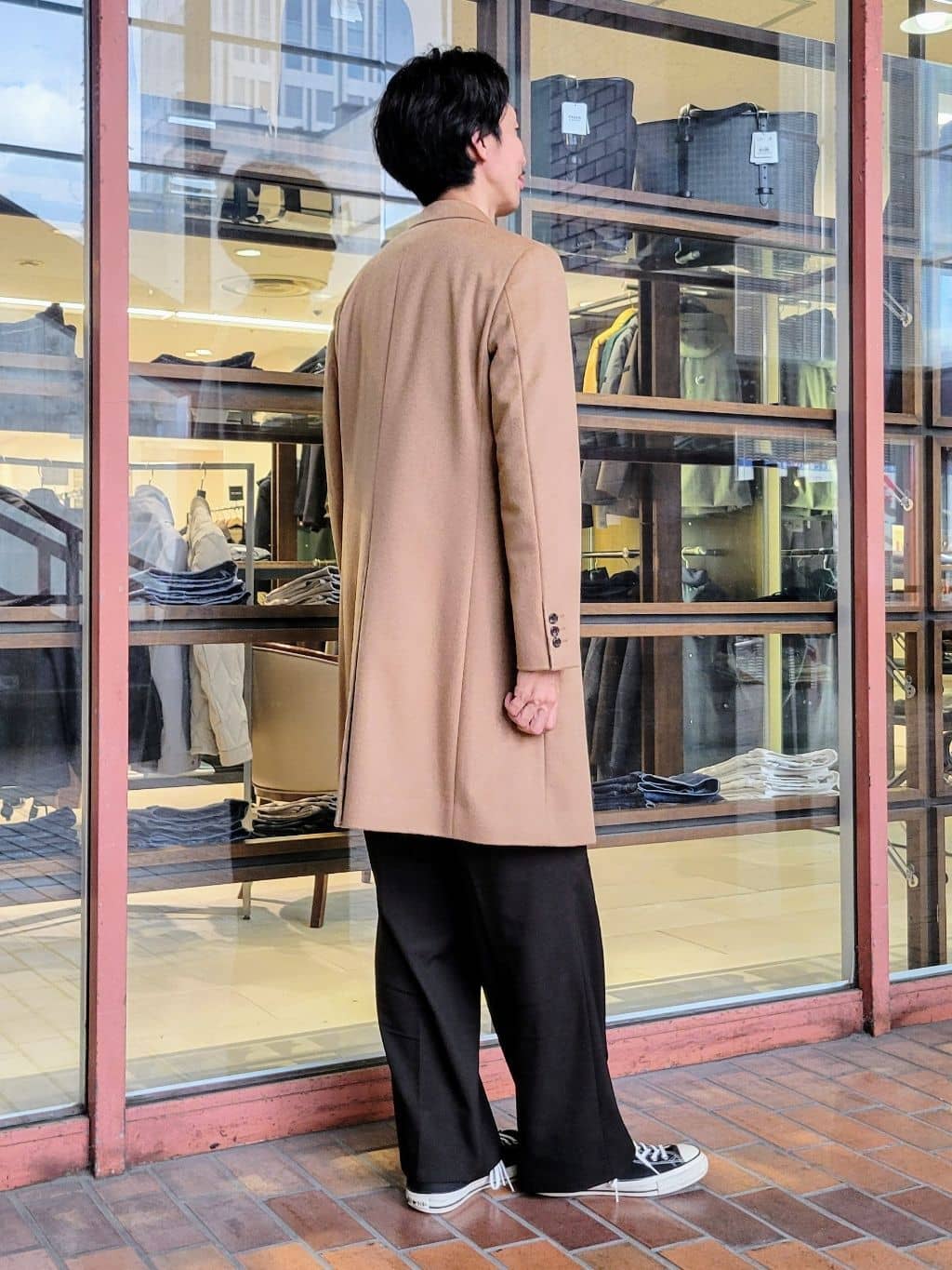 piroyaさんの「TAKEO KIKUCHI｜ウールカシミヤブレンド チェスターコート」を使ったコーディネート