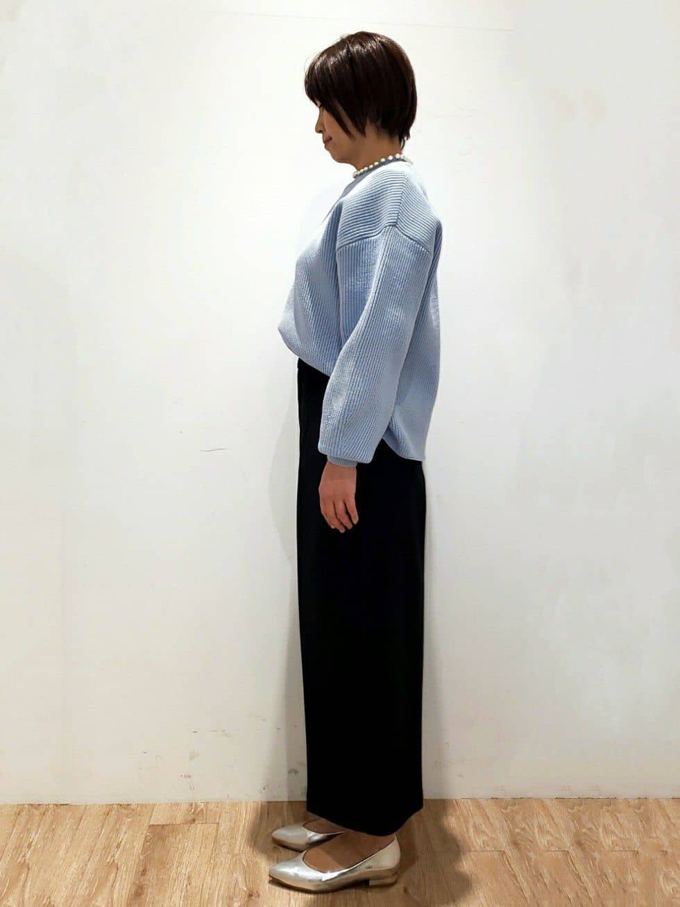 SHIMAKOさんの「OPAQUE.CLIP｜◆ウールライクストレッチ ワイドクロップドパンツ【洗濯機洗い可】」を使ったコーディネート