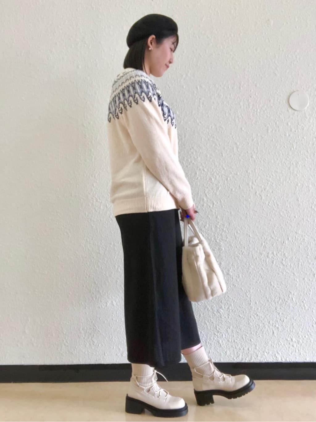 Tsuruさんの「SHOO･LA･RUE｜◆サーモベレー帽」を使ったコーディネート