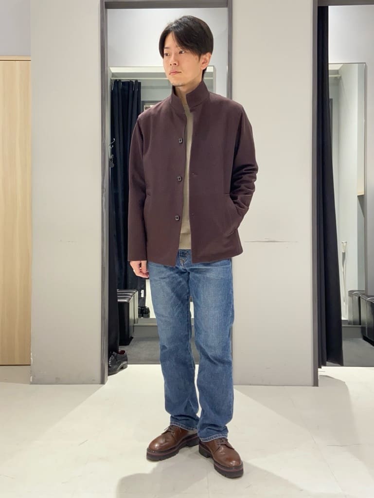 わいずみさんの「TAKEO KIKUCHI｜【DOWN FABRIC】ダウンファブリック スタンドカラーブルゾン」を使ったコーディネート