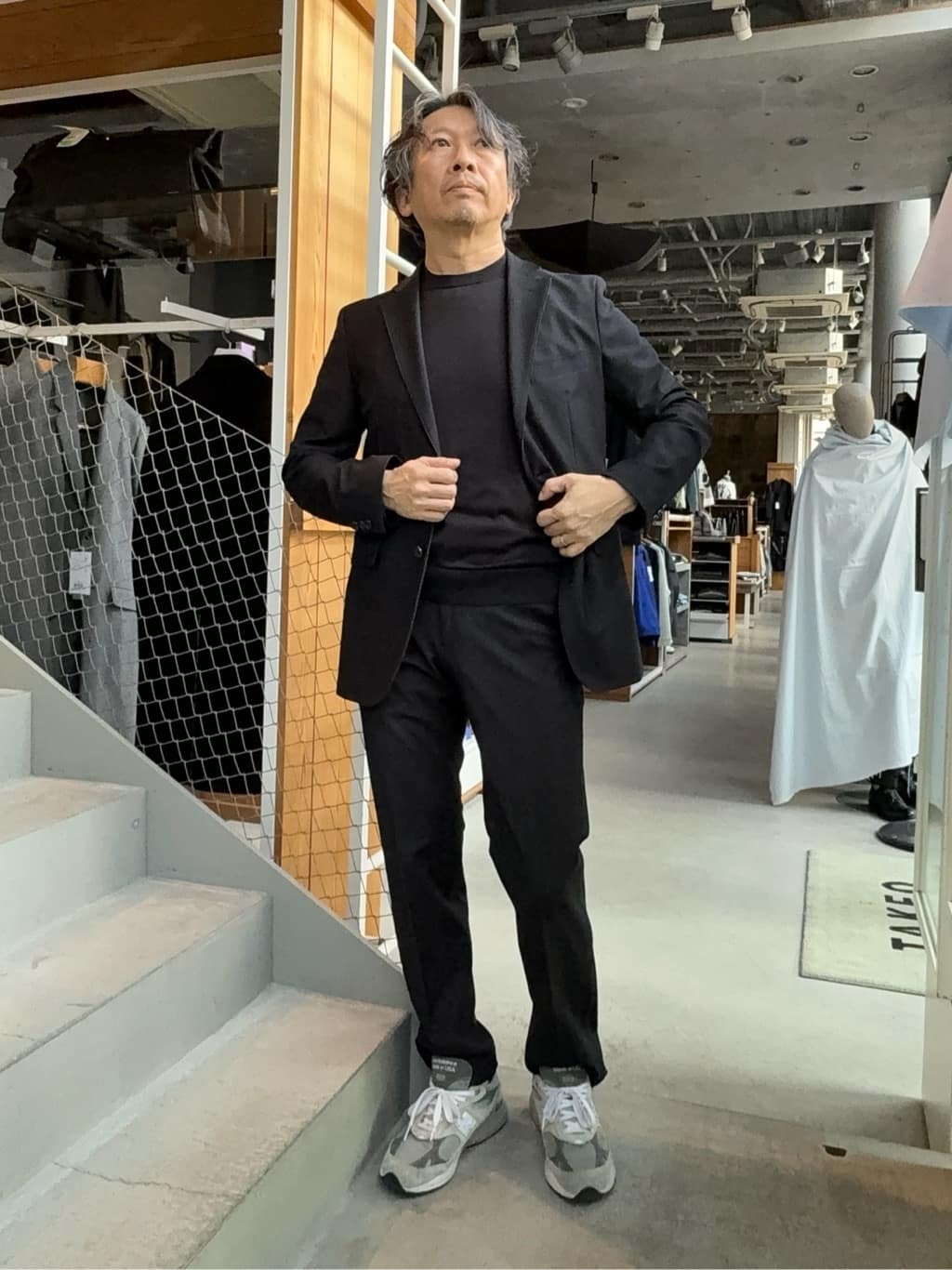 デザイナーTAKEman さんの「TAKEO KIKUCHI｜【360&deg;ストレッチ／セットアップ対応】None Of Stress ジャケット」を使ったコーディネート