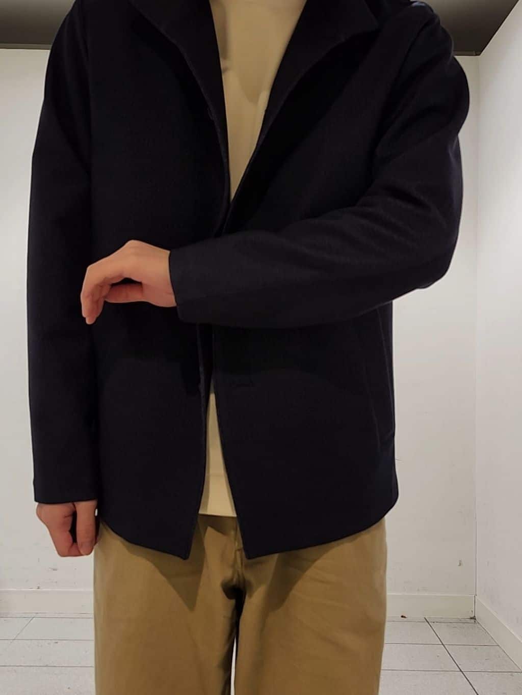 Maedaさんの「TAKEO KIKUCHI｜【DOWN FABRIC】ダウンファブリック スタンドカラーブルゾン」を使ったコーディネート