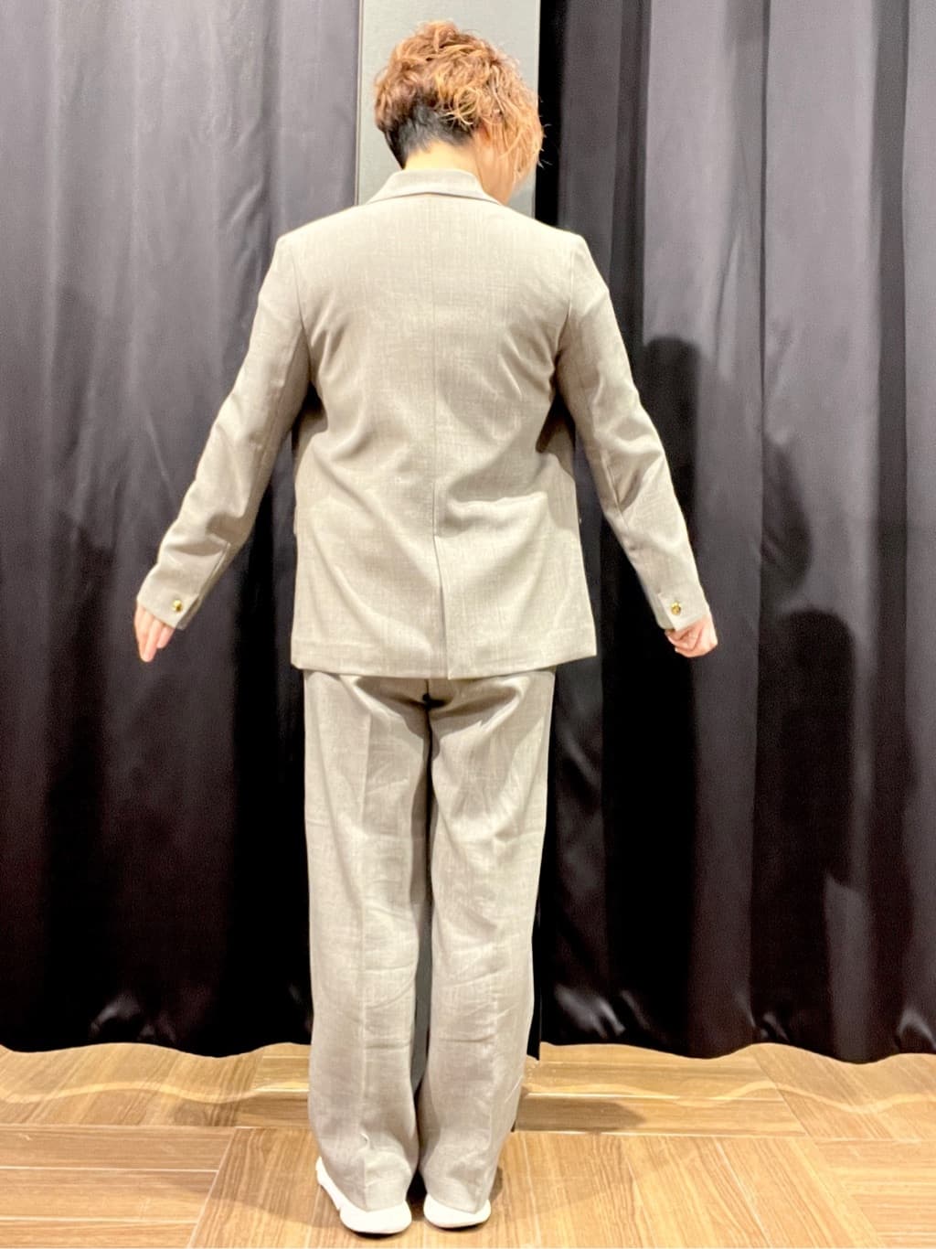 OKMKさんの「THE SHOP TK｜◆【ONOFF活躍／セレモニー／通勤】CAVIAN Wブレストジャケット／洗える」を使ったコーディネート