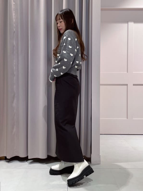 maiさんの「ESPERANZA｜ニットロングブーツ」を使ったコーディネート