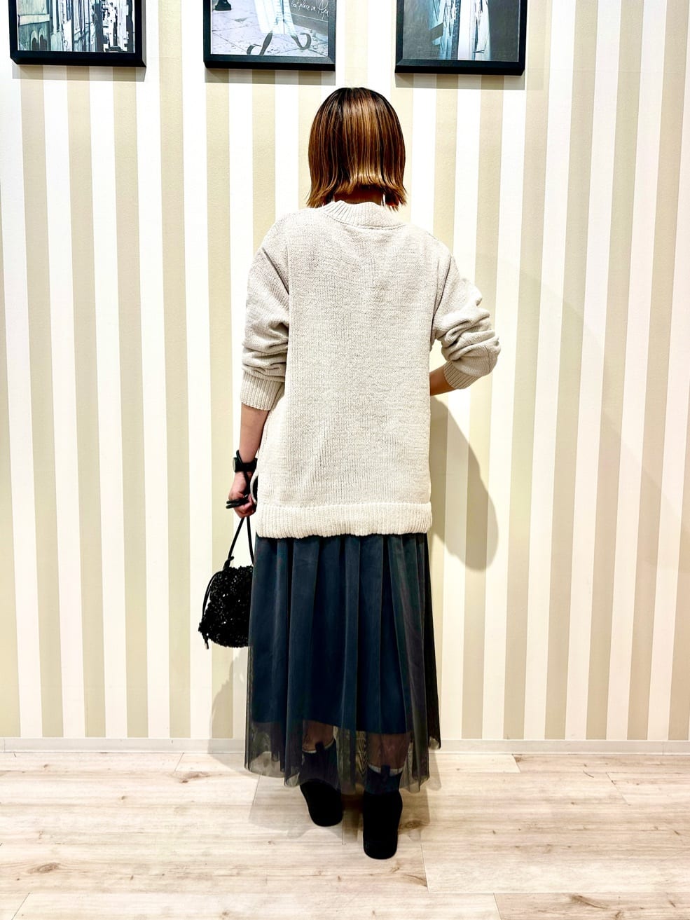Hanさんの「SHOO･LA･RUE｜◆【セレモニーからデイリーまで】女性らしさあふれる チュールスカート」を使ったコーディネート