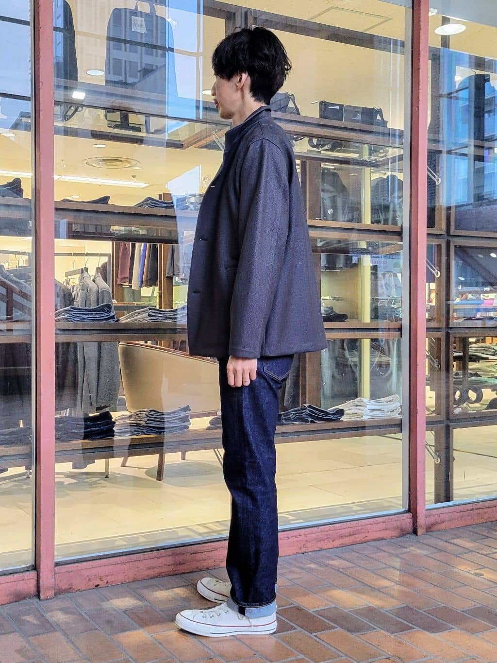 piroyaさんの「TAKEO KIKUCHI｜【DOWN FABRIC】ダウンファブリック スタンドカラーブルゾン」を使ったコーディネート