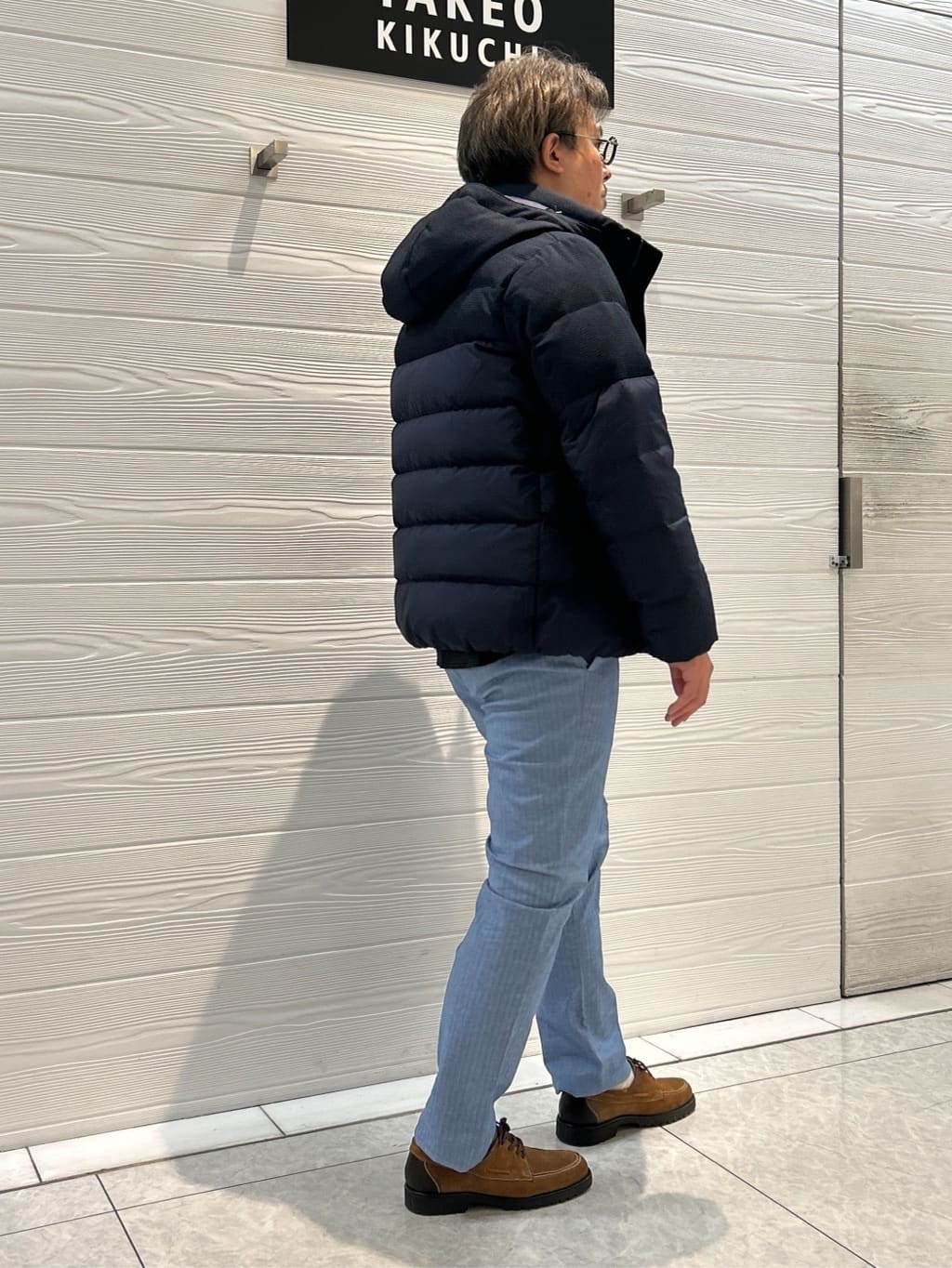 すーさんの「TAKEO KIKUCHI｜【Made in JAPAN】播州織 ヘリンボン ストレート パンツ」を使ったコーディネート