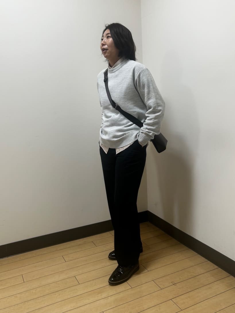 okaさんの「TAKEO KIKUCHI｜ハットモチーフ ジャカード ストライプ シャツ」を使ったコーディネート