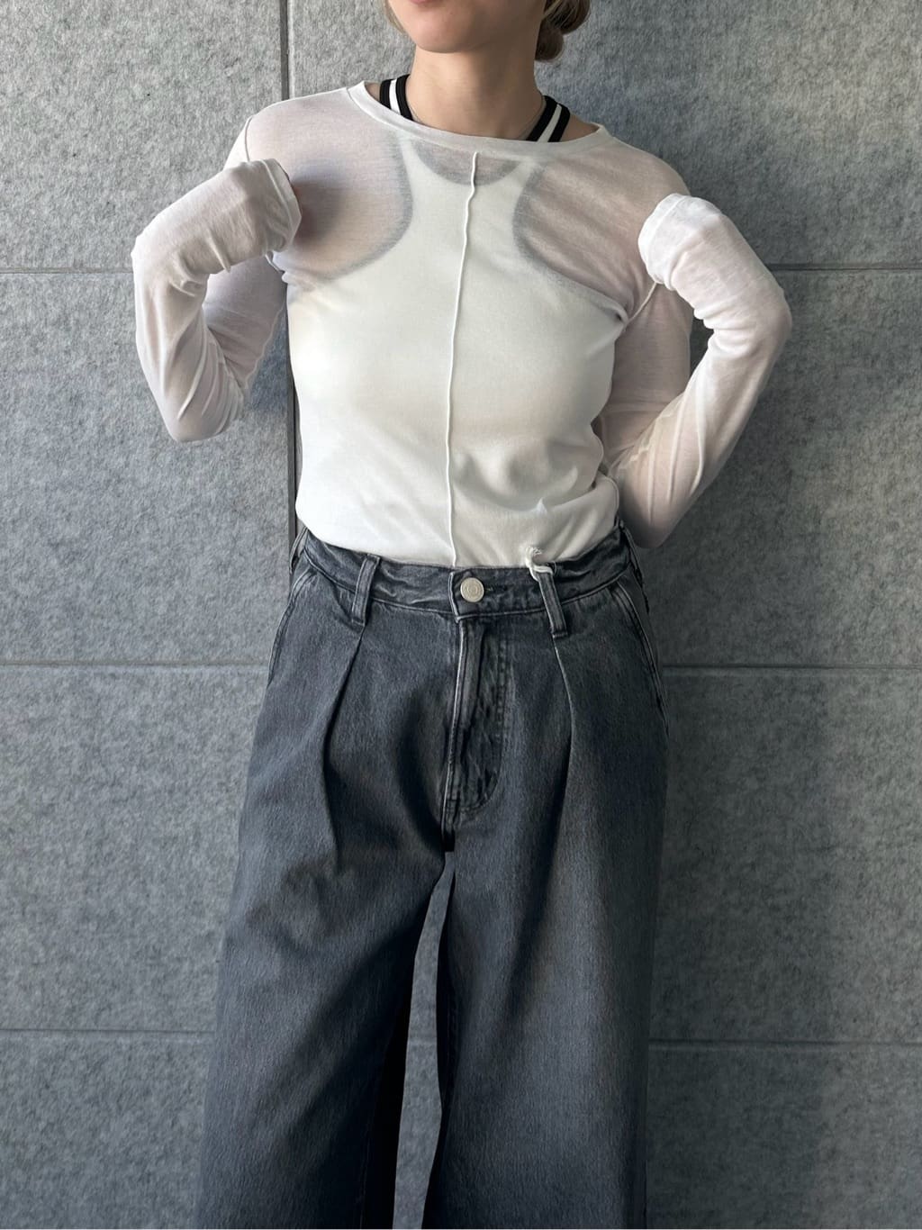 honoka Aさんの「CODE A｜【Cup-in】design cut tank」を使ったコーディネート