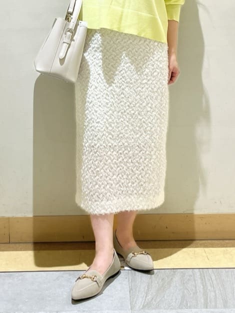 sattoさんの「UNTITLED｜◆【洗える/オンオフ使える】袖リブスリットストレッチニット」を使ったコーディネート