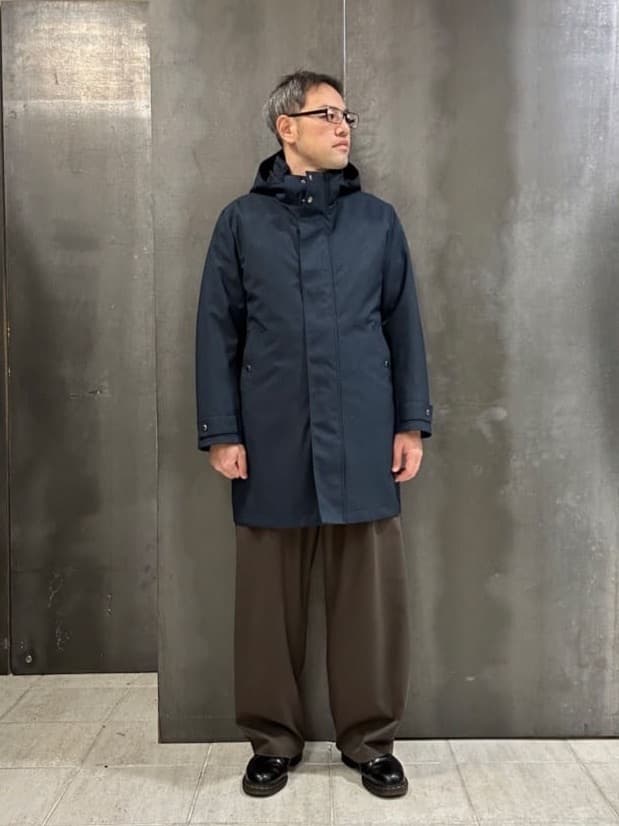 coheyさんの「TAKEO KIKUCHI｜【3WAY】ハウンズトゥース ダウンライナー コート」を使ったコーディネート