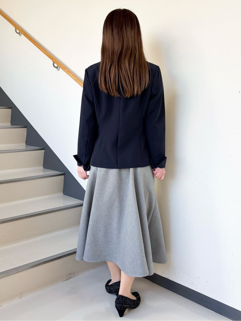 momoさんの「grove｜◆2WAYラグランスリーブボウタイブラウス」を使ったコーディネート