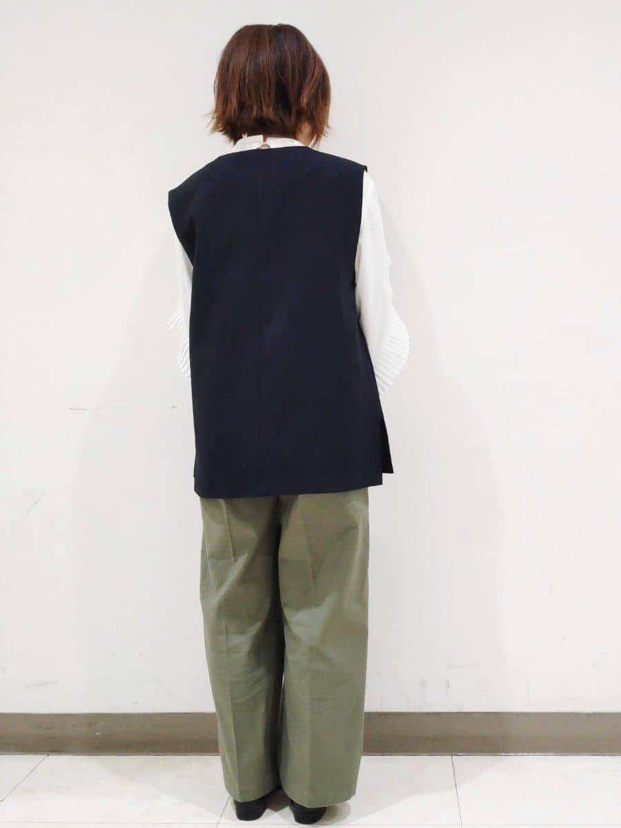 あらーさんの「OPAQUE.CLIP｜◆《美人百花掲載》プリーツフリルスリーブブラウス【洗濯機洗い可】」を使ったコーディネート
