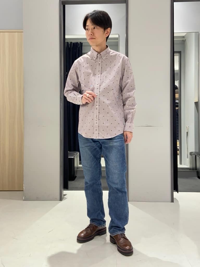 わいずみさんの「TAKEO KIKUCHI｜【DOWN FABRIC】ダウンファブリック スタンドカラーブルゾン」を使ったコーディネート
